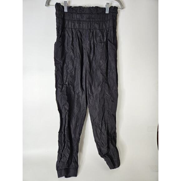 Free People FP Movement The Way Home Pants Large Nylon Track Pants Joggers Black - Picture 5 of 7